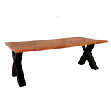 Lizzely Garden & Living Salontafel x-poot mangohout 130cm bruin Pato Lizzely Garden & Living Salontafel x-poot mangohout 130cm bruin Pato