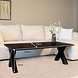 Lizzely Garden & Living Salontafel x poot mangohout 130cm Pato zwart Lizzely Garden & Living Salontafel x poot mangohout 130cm Pato zwart