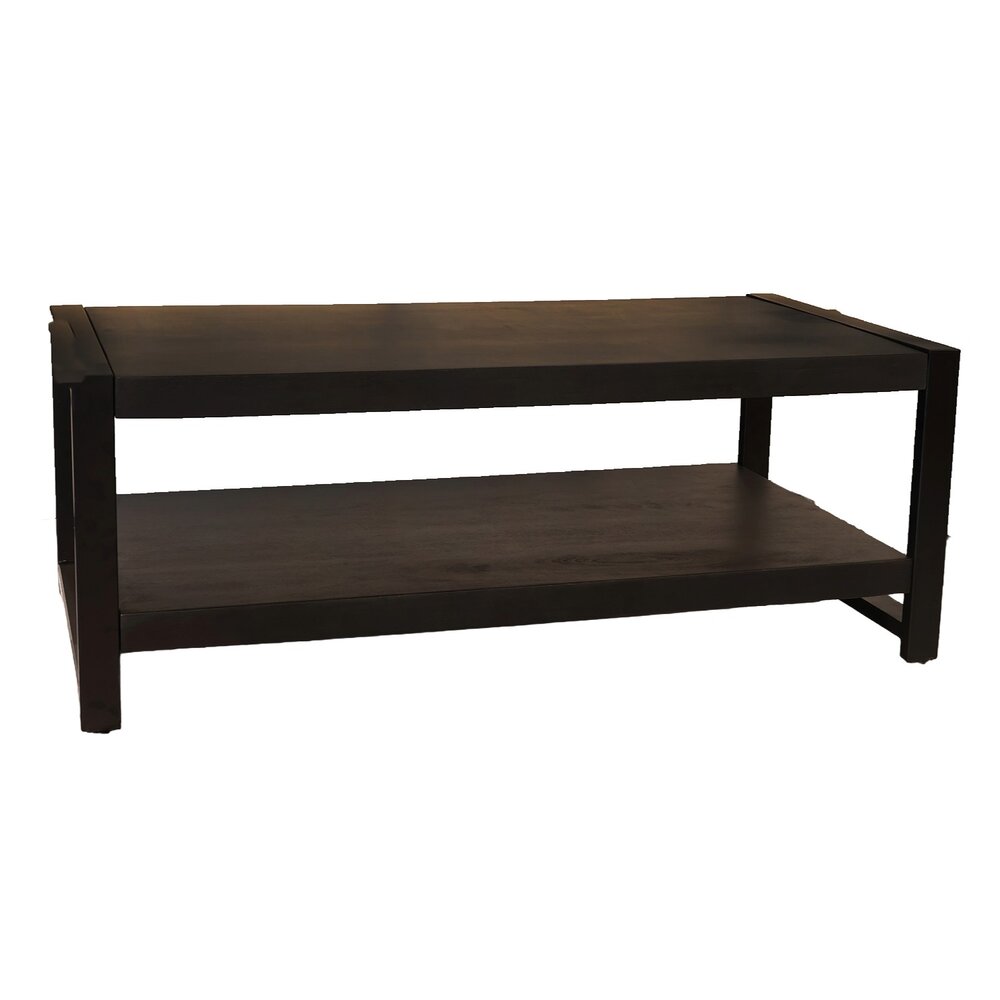 Salontafel 120cm Lotus mangohout zwart Salontafel 120cm Lotus mangohout zwart