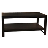 Lizzely Garden & Living Salontafel rechthoekig zwart mangohout 100cm Lotus Lizzely Garden & Living Salontafel rechthoekig zwart mangohout 100cm Lotus