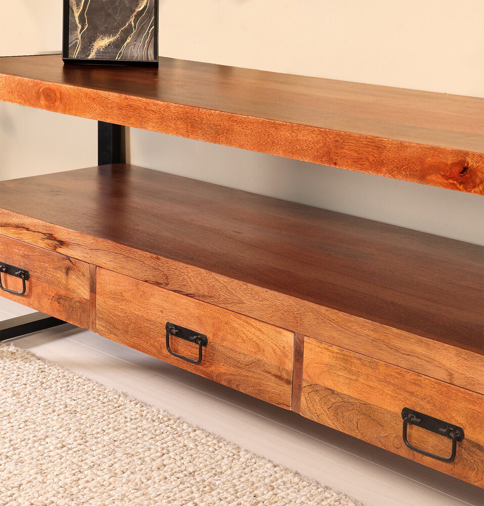 Tv meubel 150cm Linde mangohout bruin Tv meubel 150cm Linde mangohout bruin