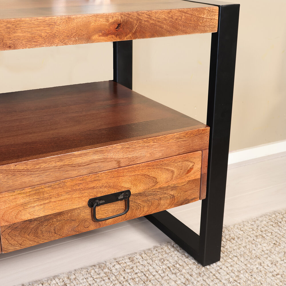 Tv meubel 150cm Linde mangohout bruin Tv meubel 150cm Linde mangohout bruin