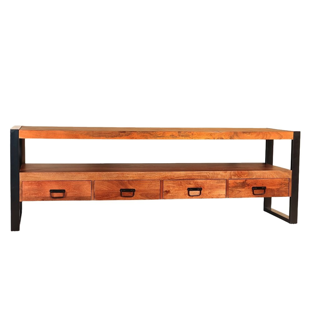 Tv meubel 180cm Linde mangohout bruin Tv meubel 180cm Linde mangohout bruin