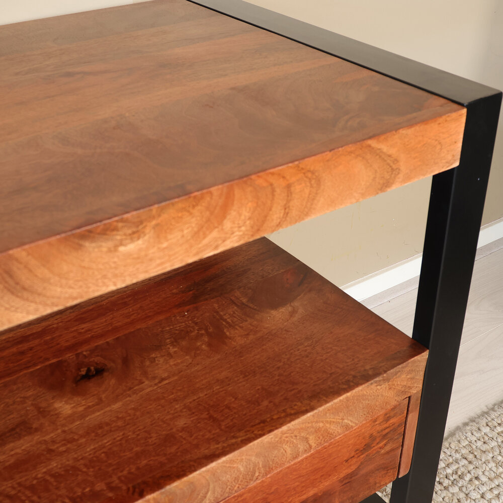 Tv meubel 180cm Linde mangohout bruin Tv meubel 180cm Linde mangohout bruin