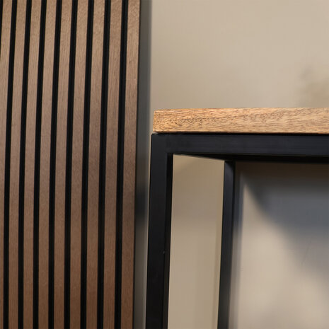 Lizzely Garden & Living Bijzettafel mangohout Osso 150cm lichtbruin