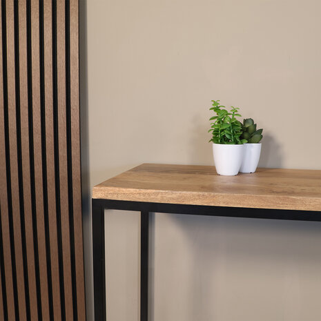 Lizzely Garden & Living Bijzettafel mangohout Osso 150cm lichtbruin