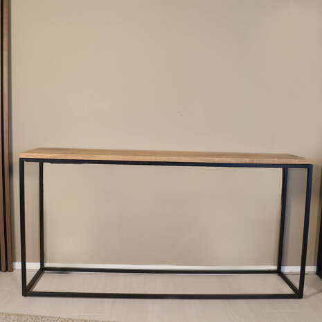 Lizzely Garden & Living Bijzettafel mangohout Osso 150cm lichtbruin