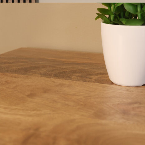 Lizzely Garden & Living Bijzettafel mangohout Osso 150cm lichtbruin