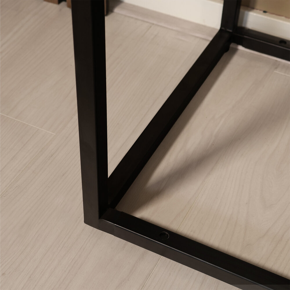 Bijzettafel mangohout Osso 150cm lichtbruin