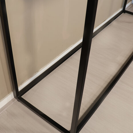 Lizzely Garden & Living Bijzettafel mangohout Osso 150cm zwart