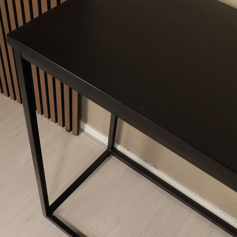 Lizzely Garden & Living Bijzettafel mangohout Osso 150cm zwart