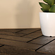 Lizzely Garden & Living Bijzettafel mangohout visgraat Livia 120cm zwart Lizzely Garden & Living Bijzettafel mangohout visgraat Livia 120cm zwart