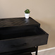 Lizzely Garden & Living Bijzettafel mangohout visgraat Livia 120cm zwart Lizzely Garden & Living Bijzettafel mangohout visgraat Livia 120cm zwart