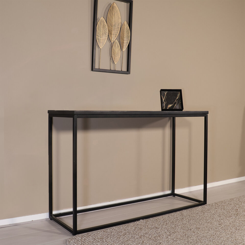 Bijzettafel mangohout Osso 120cm zwart Bijzettafel mangohout Osso 120cm zwart