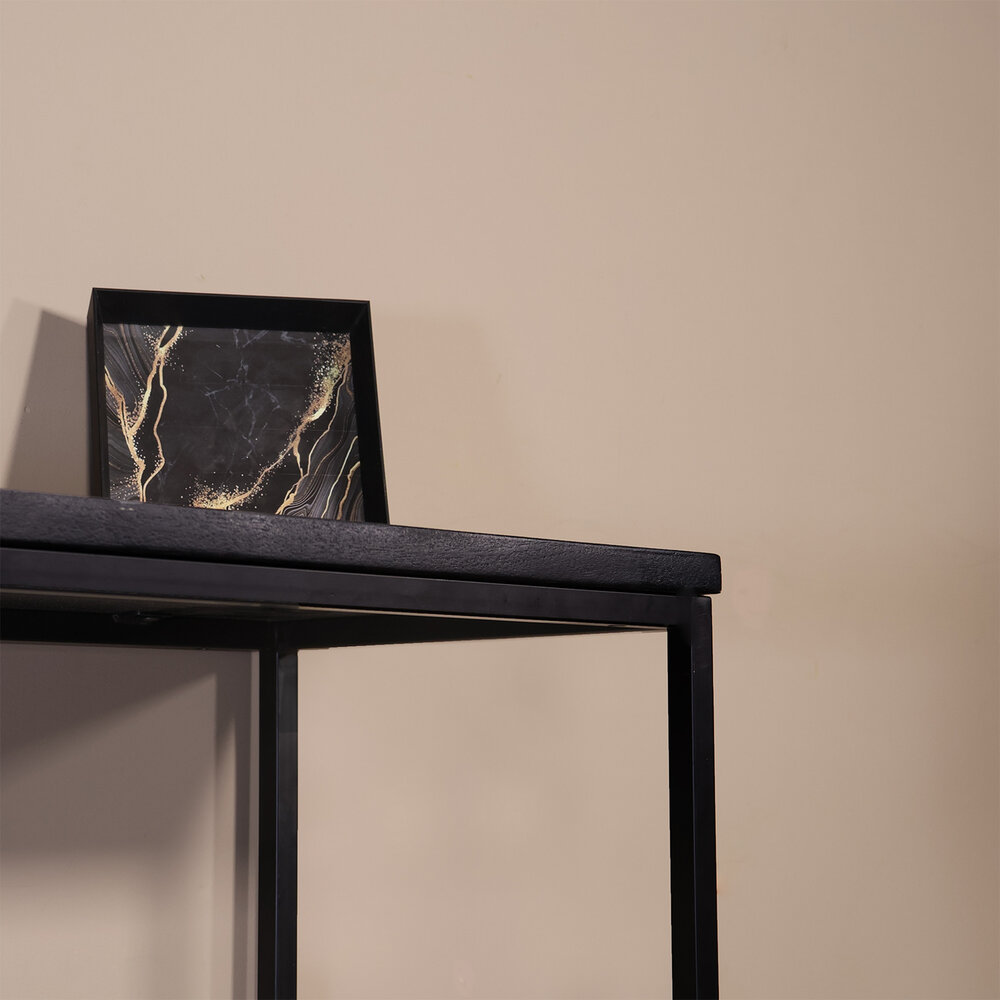 Bijzettafel mangohout Osso 120cm zwart Bijzettafel mangohout Osso 120cm zwart