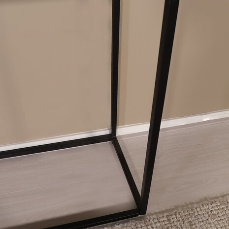 Lizzely Garden & Living Bijzettafel mangohout Osso 120cm zwart Lizzely Garden & Living Bijzettafel mangohout Osso 120cm zwart