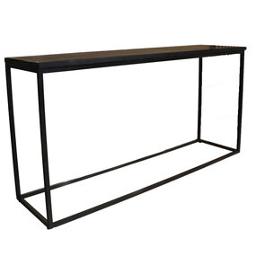 Lizzely Garden & Living Bijzettafel 150cm mangohout zwart Osso Lizzely Garden & Living Bijzettafel 150cm mangohout zwart Osso