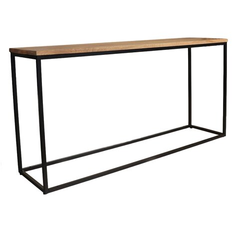 Lizzely Garden & Living Bijzettafel mangohout Osso 150cm lichtbruin