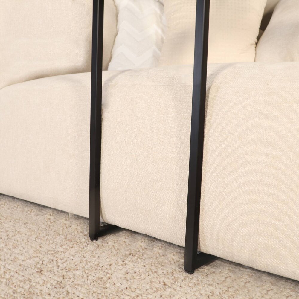 Bijzettafel industrieel Jerry 69cm walnoot mangohout Bijzettafel industrieel Jerry 69cm walnoot mangohout