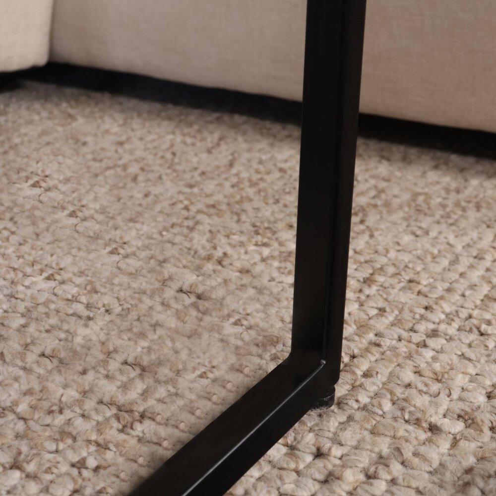 Bijzettafel Industrieel Jerry 55cm mangohout lichtbruin Bijzettafel Industrieel Jerry 55cm mangohout lichtbruin