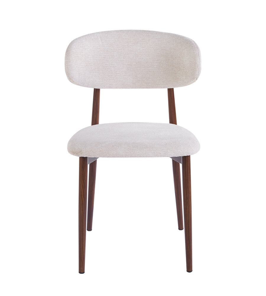 Eetkamerstoel Reika walnoot beige japandi stijl eetstoel Eetkamerstoel Reika walnoot beige japandi stijl eetstoel