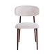 Lizzely Garden & Living Eetkamerstoel Reika walnoot beige japandi stijl eetstoel Lizzely Garden & Living Eetkamerstoel Reika walnoot beige japandi stijl eetstoel
