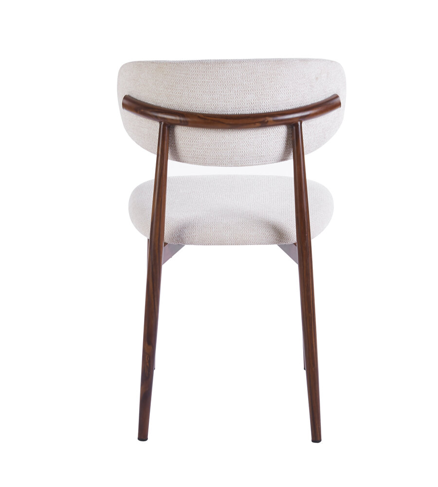 Eetkamerstoel Reika walnoot beige japandi stijl eetstoel Eetkamerstoel Reika walnoot beige japandi stijl eetstoel