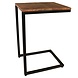 Lizzely Garden & Living Bijzettafel Industrieel Jerry 55cm mangohout bruin Lizzely Garden & Living Bijzettafel Industrieel Jerry 55cm mangohout bruin
