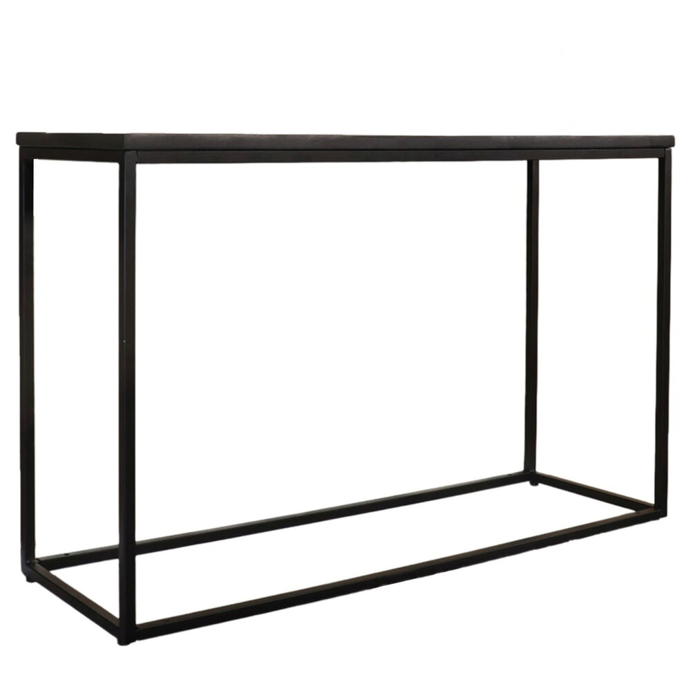 Bijzettafel mangohout Osso 120cm zwart Bijzettafel mangohout Osso 120cm zwart