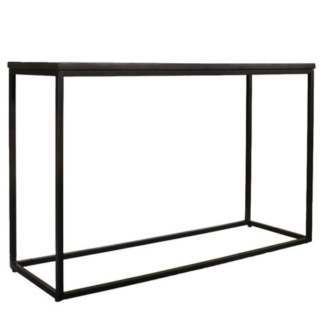 Lizzely Garden & Living Bijzettafel mangohout Osso 120cm zwart Lizzely Garden & Living Bijzettafel mangohout Osso 120cm zwart