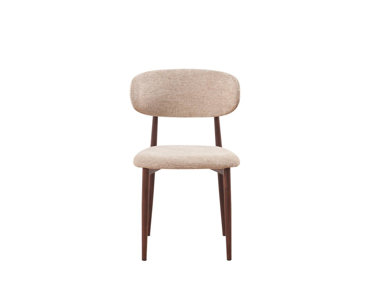 Eetkamerstoel Reika walnoot bruin japandi stijl eetstoel