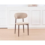 Lizzely Garden & Living Eetkamerstoel Reika walnoot bruin Japandi Lizzely Garden & Living Eetkamerstoel Reika walnoot bruin Japandi