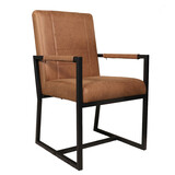 Lizzely Garden & Living Eetkamerstoel cognac microvezel Forest Lizzely Garden & Living Eetkamerstoel cognac microvezel Forest