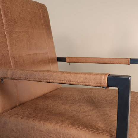 Lizzely Garden & Living Eetkamerstoel cognac microvezel Forest Lizzely Garden & Living Eetkamerstoel cognac microvezel Forest