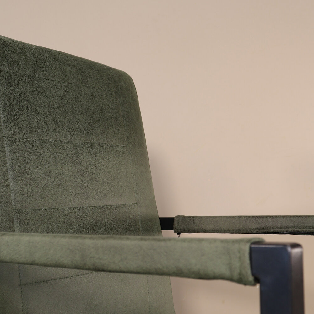 Eetkamerstoel donkergroen microvezel Forest Eetkamerstoel donkergroen microvezel Forest