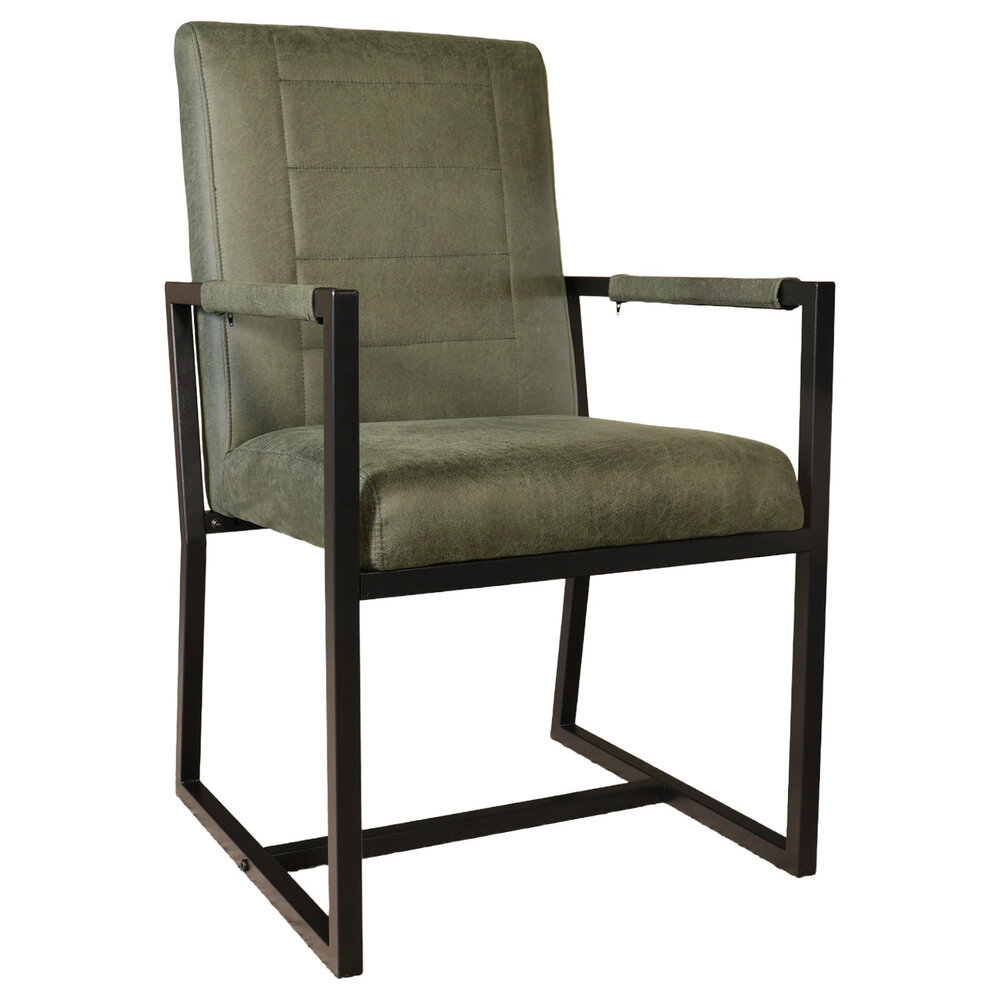 Eetkamerstoel donkergroen microvezel Forest Eetkamerstoel donkergroen microvezel Forest