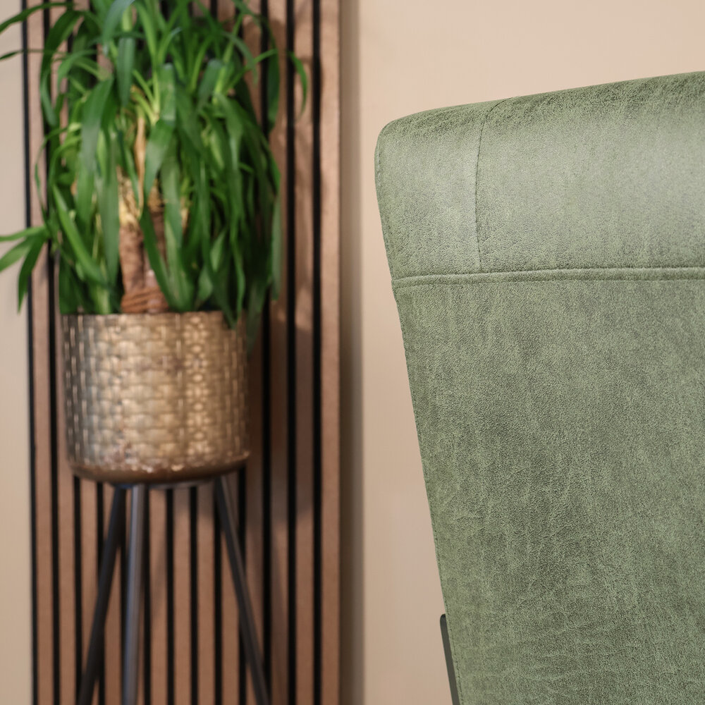 Eetkamerstoel donkergroen microvezel Forest Eetkamerstoel donkergroen microvezel Forest