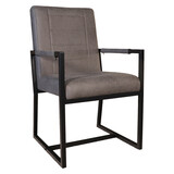 Lizzely Garden & Living Eetkamerstoel antraciet microvezel Forest Lizzely Garden & Living Eetkamerstoel antraciet microvezel Forest