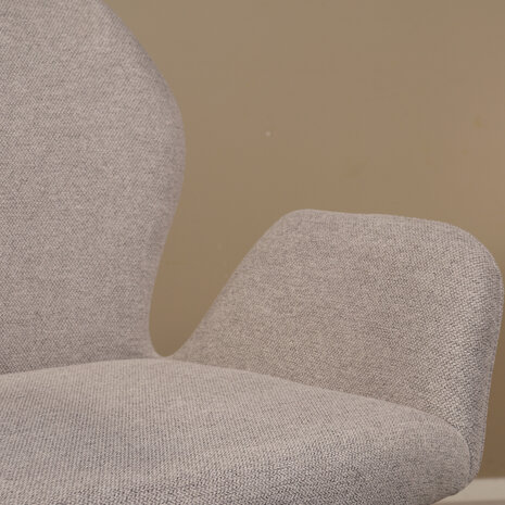 Lizzely Garden & Living Eetkamerstoel Miley geweven stof lichtgrijs Lizzely Garden & Living Eetkamerstoel Miley geweven stof lichtgrijs