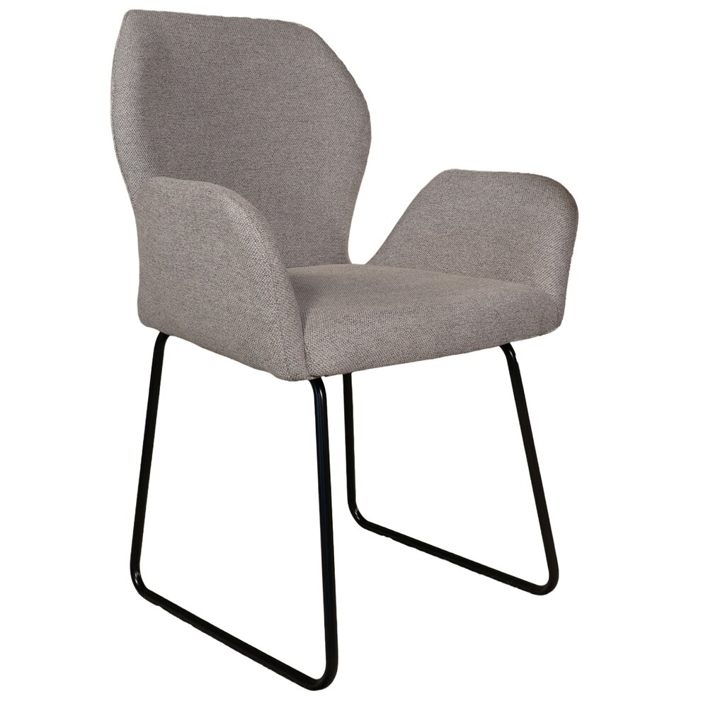 Eetkamerstoel Miley geweven stof lichtgrijs Eetkamerstoel Miley geweven stof lichtgrijs
