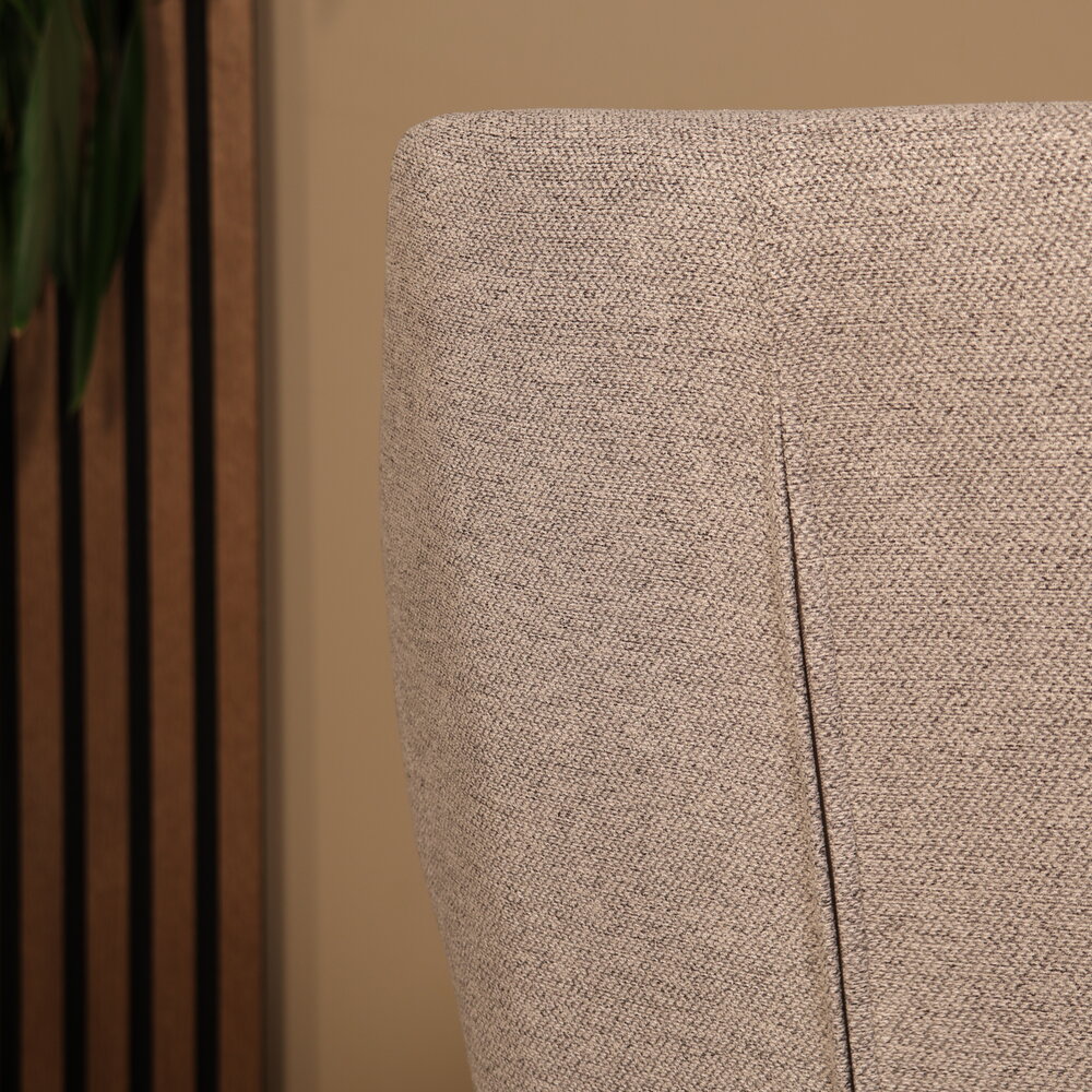 Eetkamerstoel Miley geweven stof lichtgrijs Eetkamerstoel Miley geweven stof lichtgrijs