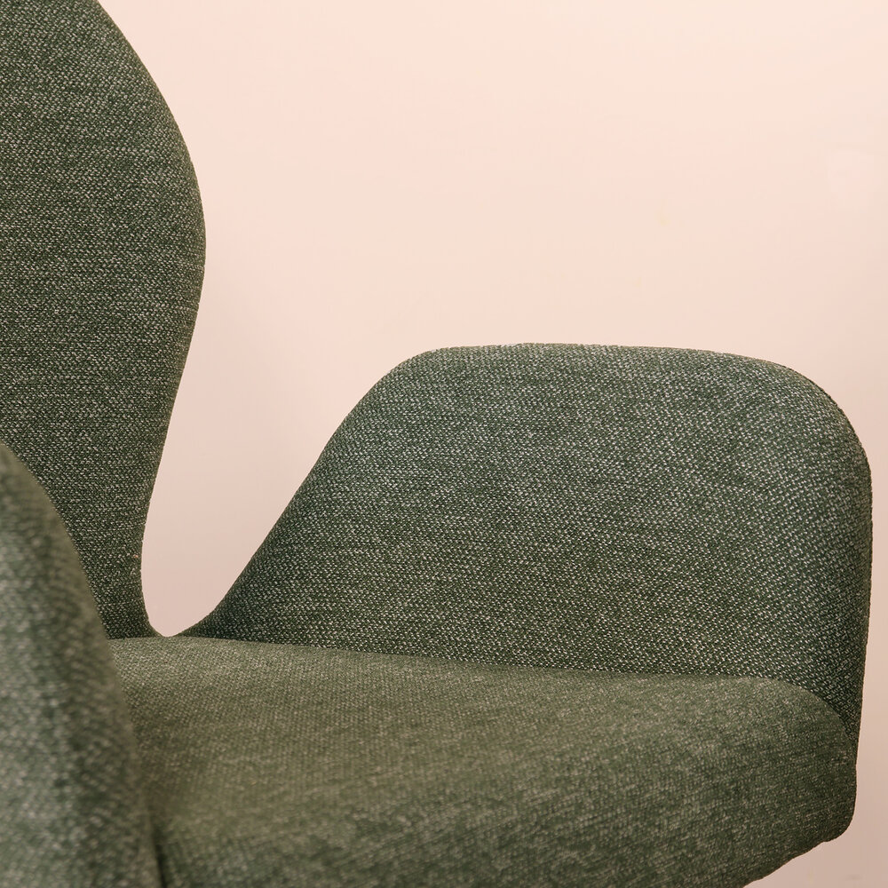 Eetkamerstoel Miley geweven stof donkergroen Eetkamerstoel Miley geweven stof donkergroen