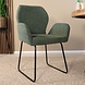 Lizzely Garden & Living Eetkamerstoel Miley geweven stof donkergroen Lizzely Garden & Living Eetkamerstoel Miley geweven stof donkergroen