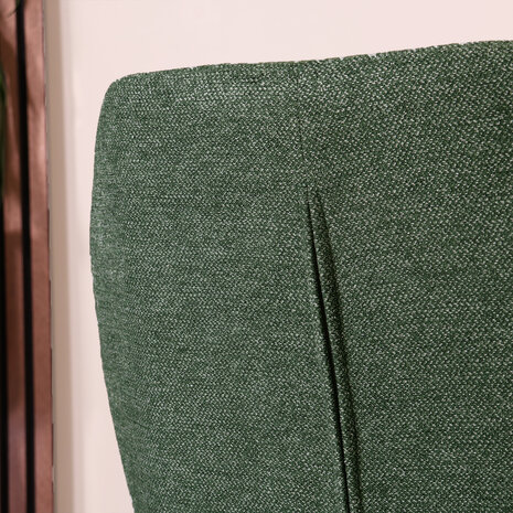 Lizzely Garden & Living Eetkamerstoel Miley geweven stof donkergroen Lizzely Garden & Living Eetkamerstoel Miley geweven stof donkergroen