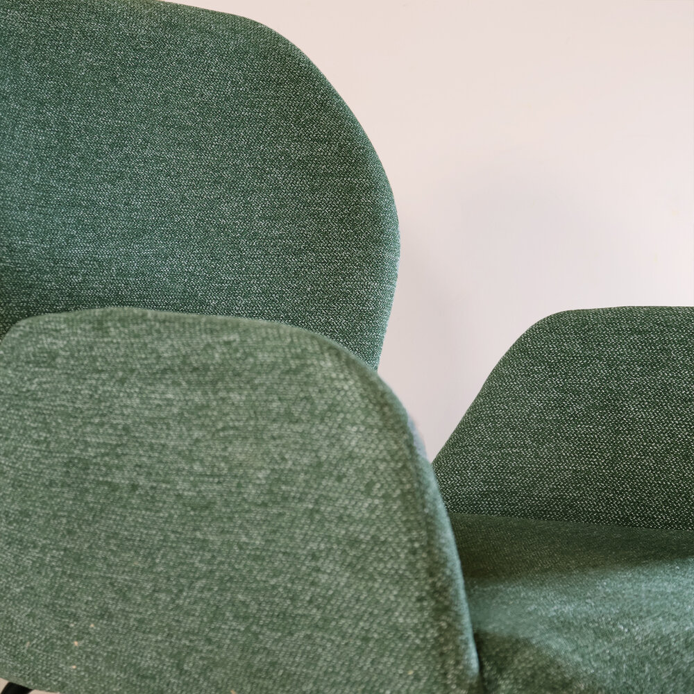 Eetkamerstoel Miley geweven stof donkergroen Eetkamerstoel Miley geweven stof donkergroen