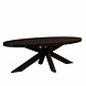 Lizzely Garden & Living Salontafel ovaal melamine zwart Denzel 130cm Lizzely Garden & Living Salontafel ovaal melamine zwart Denzel 130cm