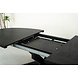 Lizzely Garden & Living Uitschuifbare eettafel ovaal 180-240cm Liam zwart MDF eetkamer tafel