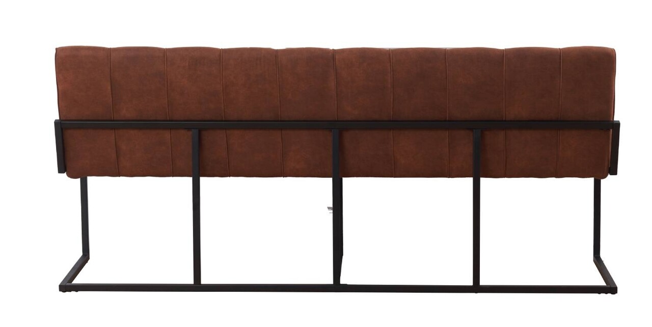 Eetkamerbank Vito 200cm cognac microvezel eetbank Eetkamerbank Vito 200cm cognac microvezel eetbank