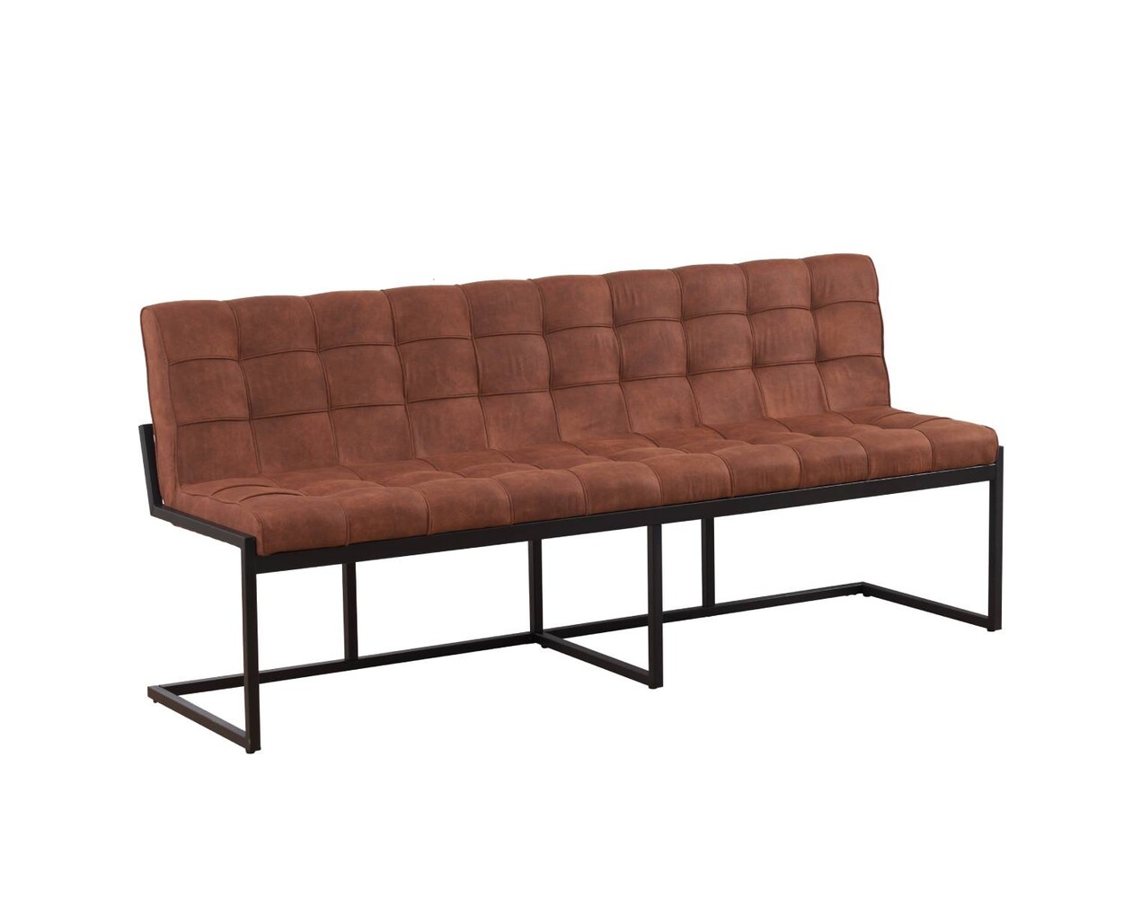Eetkamerbank Vito 200cm cognac microvezel eetbank Eetkamerbank Vito 200cm cognac microvezel eetbank