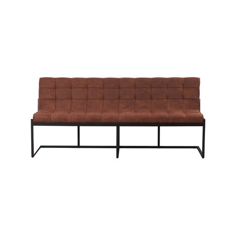 Lizzely Garden & Living Eetkamerbank Vito 200cm cognac microvezel eetbank Lizzely Garden & Living Eetkamerbank Vito 200cm cognac microvezel eetbank